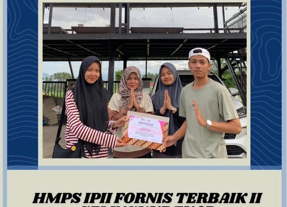 Inovatif dan Solid, HMPS IPII Boyong Gelar Terbaik II Fornis FUAD 2024